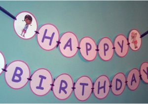 Doc Mcstuffins Happy Birthday Banner Items Similar to Large Doc Mcstuffins Happy Birthday