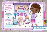 Doc Mcstuffins Personalized Birthday Invitations Doc Mcstuffins Birthday Invitation Custom Disney Junior