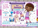 Doc Mcstuffins Personalized Birthday Invitations Doc Mcstuffins Birthday Invitation Custom Disney Junior