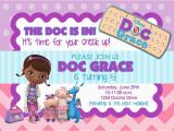 Doc Mcstuffins Personalized Birthday Invitations Doc Mcstuffins Birthday Party Invitation