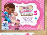 Doc Mcstuffins Personalized Birthday Invitations Doc Mcstuffins Invitations Party Invitations Printable