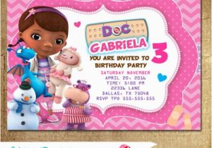 Doc Mcstuffins Personalized Birthday Invitations Doc Mcstuffins Invitations Party Invitations Printable