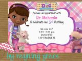 Doc Mcstuffins Personalized Birthday Invitations Doc Mcstuffins Party Invitations Doc Mcstuffins Party
