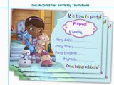 Doc Mcstuffins Printable Birthday Invitations Amazing Doc Mcstuffins Birthday Holidaypartystar