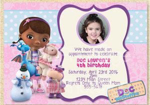 Doc Mcstuffins Printable Birthday Invitations Doc Mcstuffins Birthday Invitation Printable Doc Mcstuffins