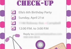 Doc Mcstuffins Printable Birthday Invitations Doc Mcstuffins Inspired Birthday Invites Template Only