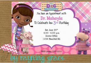 Doc Mcstuffins Printable Birthday Invitations Doc Mcstuffins Party Invitations