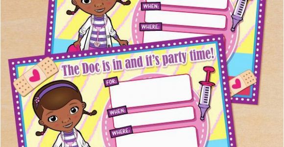 Doc Mcstuffins Printable Birthday Invitations Free Printable Disney Doc Mcstuffins Birthday Invitation