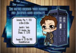 Doctor who Birthday Card Template Free Printable Doctor who Birthday Party Invitations