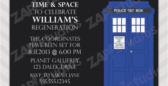 Doctor who Birthday Card Template Free Printable Doctor who Birthday Party Invitations