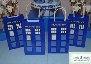 Doctor who Birthday Decorations Doctor who Party Favor Gift Bag Tardis Birthday Party