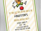 Dodgeball Birthday Party Invitations Custom Digital Printable Invitation Dodgeball Birthday