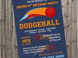 Dodgeball Birthday Party Invitations Dodgeball Birthday Invitation Dodgeball by Drummingmumdesigns