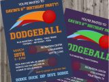 Dodgeball Birthday Party Invitations Dodgeball Birthday Invitation Dodgeball Invite Birthday Party