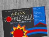 Dodgeball Birthday Party Invitations Dodgeball Birthday Party Invitations Dodgeball theme Boy