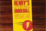 Dodgeball Birthday Party Invitations Dodgeball Invitations Set Of 12 by Polkaprints Cards