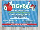 Dodgeball Birthday Party Invitations Dodgeball Party Birthday Invite