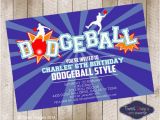 Dodgeball Birthday Party Invitations Dodgeball Printable Birthday Invitation by Tweetpartyboutique