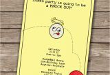 Dodgeball Birthday Party Invitations Invitation Dodgeball Collection by Pixelseeds On Etsy