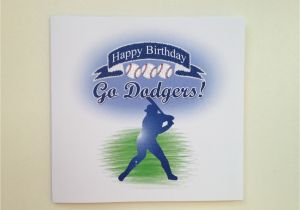 Dodgers Birthday Card Birthday Card Dodgers Word Search Dad Mom son Daughter