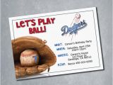 Dodgers Birthday Card Los Angeles Dodgers Digital Birthday Invitation by