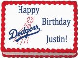 Dodgers Birthday Card Los Angeles Dodgers Edible Photo Cake topper