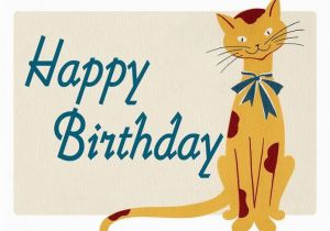 Does Barnes and Noble Have Birthday Cards Smiling Cat Birthday Card with Envelope by Grace Skaar