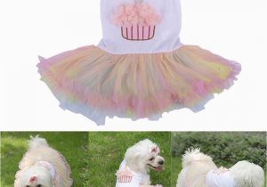 Dog Birthday Dresses Doggie Lace Tutu Skirt Chihuahua Pet Puppy Dog Birthday