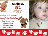 Dog Birthday Invites Puppy Dog Birthday Invitation A Birthday Paw Ty