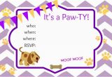 Dog Birthday Invites Puppy Party Ideas About A Mom