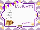 Dog Birthday Party Invitation Templates Puppy Party Ideas About A Mom