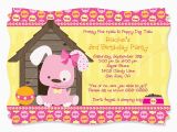 Dog themed Birthday Invitations Dog themed Birthday Party Invitations Dolanpedia