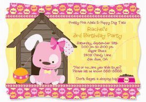 Dog themed Birthday Invitations Dog themed Birthday Party Invitations Dolanpedia