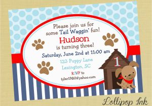 Dog themed Birthday Party Invitations Puppy Dog Birthday Invitations Best Party Ideas