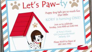 Dog themed Birthday Party Invitations Puppy Dog Birthday Party Invitation Printable Puppy themed