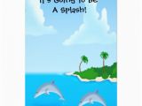 Dolphin Birthday Invitations Dolphin Birthday Invitations Zazzle