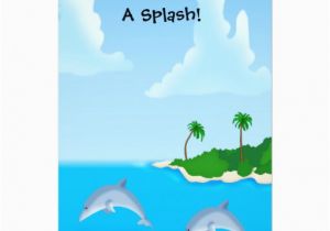 Dolphin Birthday Invitations Dolphin Birthday Invitations Zazzle