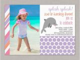 Dolphin Birthday Invitations Dolphin Invitation Dolphin Birthday Invitation for Girls