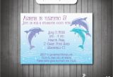 Dolphin Birthday Invitations Dolphin Invitation Pool Party Invitation Swim Party