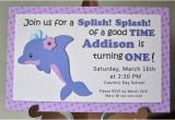Dolphin Birthday Invitations Girl Dolphin Birthday Dolphin Baby Shower Ocean Birthday