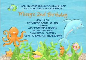 Dolphin Birthday Invitations Printable Dolphin Birthday Party Invitation Ideas Bagvania Free