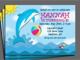 Dolphin Birthday Invitations Printable Dolphin Invitation Printable or Printed with Free Shipping