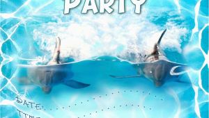 Dolphin Birthday Invitations Printable Free Kids Party Invitations Dolphin Party Invitation
