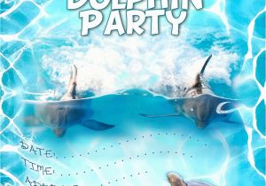 Dolphin Birthday Invitations Printable Free Kids Party Invitations Dolphin Party Invitation