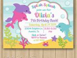 Dolphin Invitations Birthday Dolphin Birthday Invitation Dolphin Invitation Dolphin