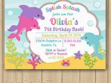 Dolphin Invitations Birthday Dolphin Birthday Invitation Dolphin Invitation Dolphin