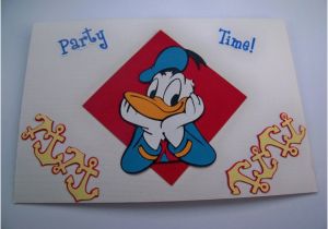 Donald Duck Birthday Card Donald Duck Birthday Card by Cocacolabear1980 On Etsy