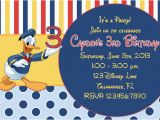 Donald Duck Birthday Card Donald Duck Birthday Party Invitation Ideas Bagvania