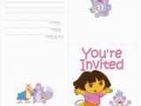 Dora Birthday Cards Free Printable 8 Best Images Of Free Dora Printable Cards Printable
