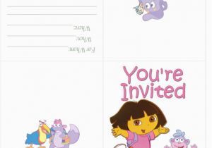 Dora Birthday Cards Free Printable 8 Best Images Of Free Dora Printable Cards Printable